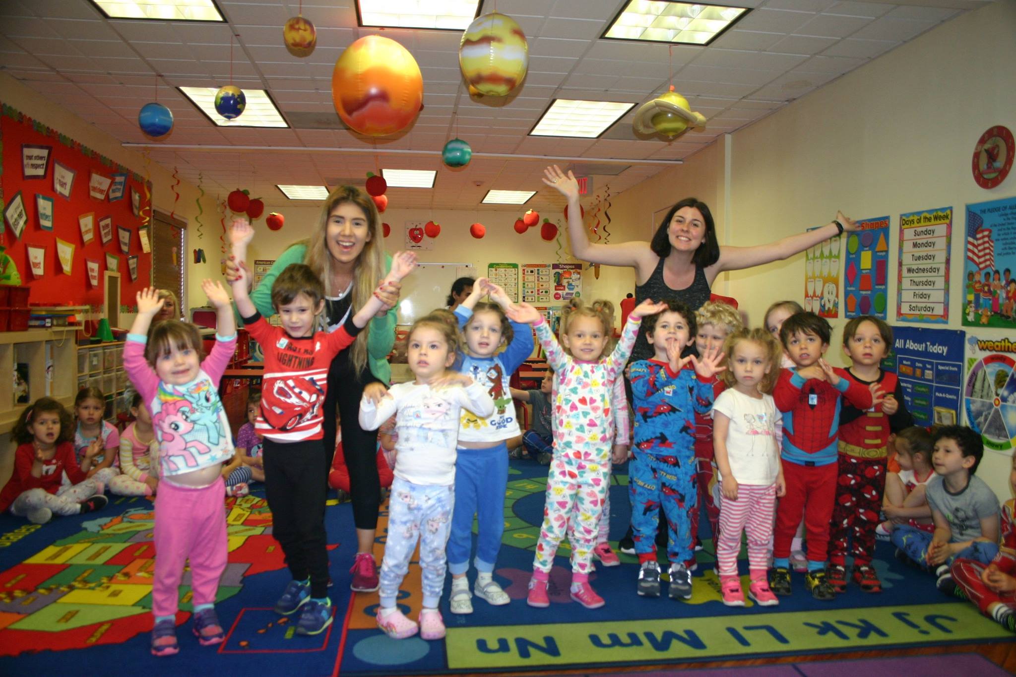 Apple School – What a wonderful PAJAMA DAY at APPLE SCHOOL!!!